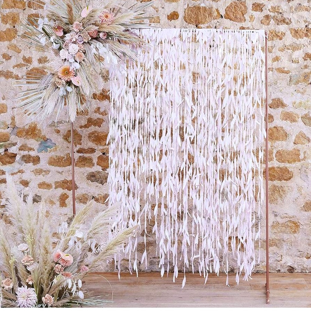 Ginger Ray Boho Floral Backdrop with Fringe
